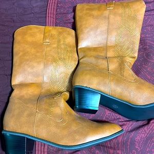 Women’s SHEIN brown rugged cowboy western boots size 9 urban cowboy
